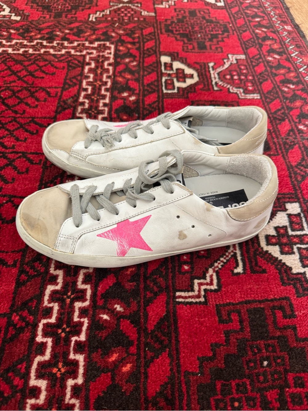 Golden Goose Pink Star Sneakers 40 - Picture 8 of 9